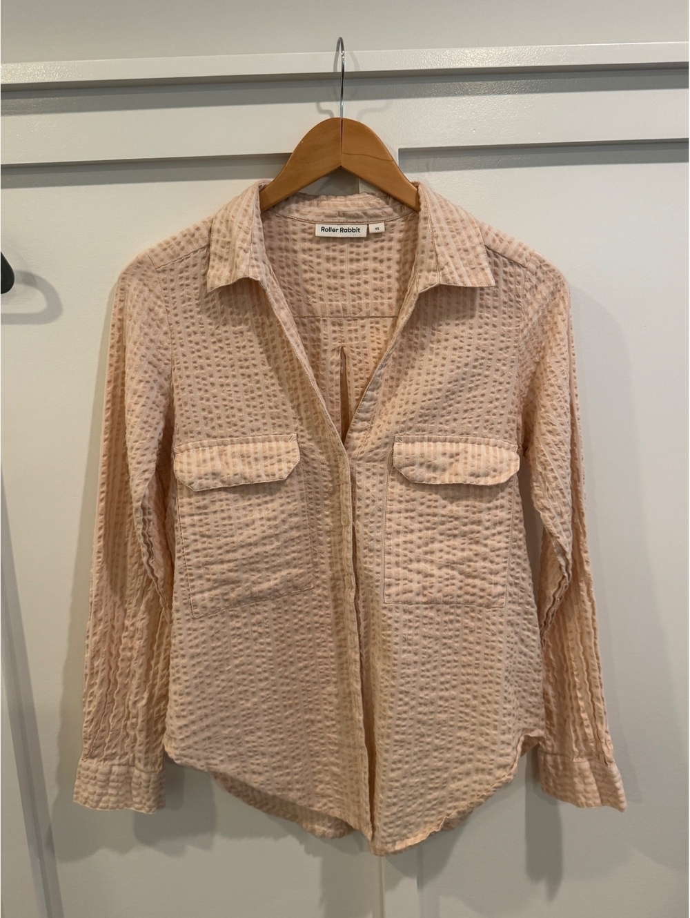 Roller Rabbit Peach Stripe Button-Down Shirt